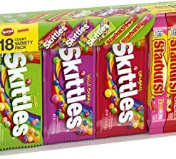 SKITTLES & STARBURST Candy Full Size Variety Mix 37.05-Ounce 18-Count Box