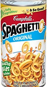 Campbell's SpaghettiOs Canned Pasta, Original, 22.4 oz. Can (Pack of 12)