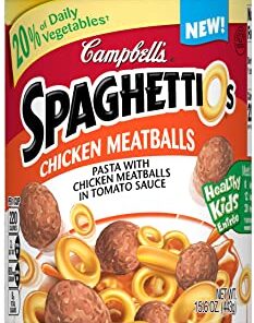 SpaghettiOs Pasta with Chicken Meatballs, 15.6 Oz, Pack of 12