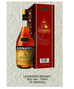 Viet Nam Wholesales Leonardo Brandy  29% valc - 670ml x 15 bottles