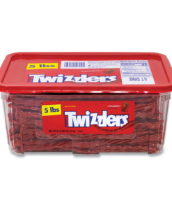 TWIZZLERS Twists Strawberry Flavored Chewy Candy, Easter, 80 oz Container