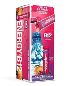 Zipfizz Healthy Energy Drink Mix, Hydration with B12 and Multi Vitamins (ASINPPOSPRME1830), Black Cherry 20 Count