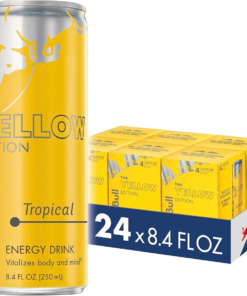Red Bull Energy Drink, Tropical, Yellow Edition, 8.4 Fl Oz (24 Pack)