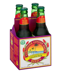 Reed's Ginger Beer Extra Ginger Brew 12ozx4, pack of 1