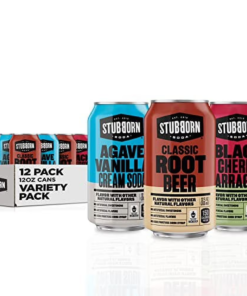 STUBBORN SODA 3 Flavor Variety Pack, 3 Fl Cans (12 Count)